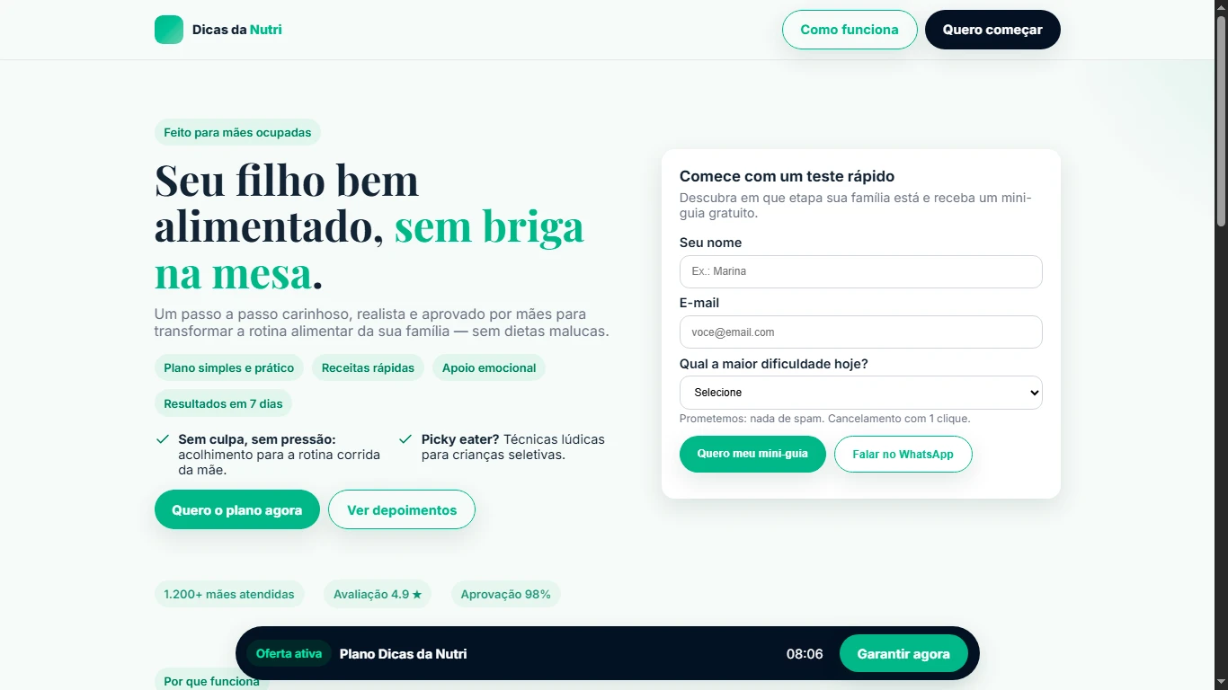 Landing Page Modelo 